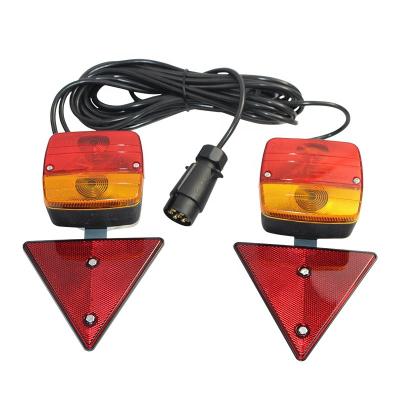 China Magnetic Used Trailer Truck Trailer Light Kit 12V Tail LED Trailer Lighting Kits For Auto Connectors for sale