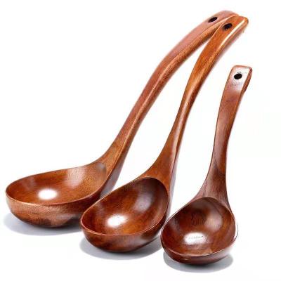 China Mini Small Kitchen Wood Soup Natural Reusable High Quality Cheap Korean Chinese Japanese Wholesale Viable Cooking Spoons for sale