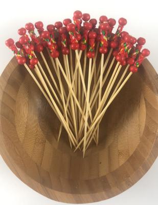 China China Manufacturer Disposable Bamboo Skewer Fruit Picks China Factory BBQ à venda