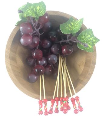 Cina China Manufacturer Disposable Bamboo Skewer Fruit Picks China Factory BBQ in vendita