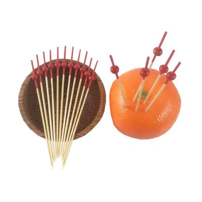 China Disposable Wholesale Wooden Sticks Food Fruit Grill Spits Bamboo Picks for sale