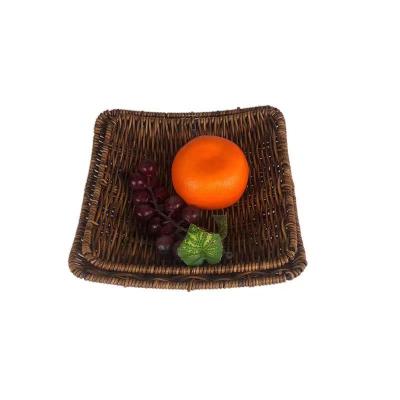 China Viable Wholesale Food Grade PP Breadfruit Food Candy Container Rattan Baskets From Hiqh Quality Factory Manufacturer Baskets For Picnic for sale