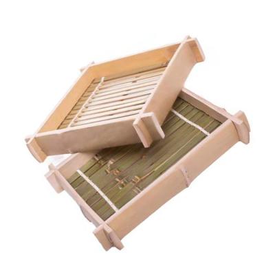 Chine Japanese Restaurant Cheap Eco - Friendly Bamboo Sashimi Stocked Serving Tray Display Sushi Plate à vendre