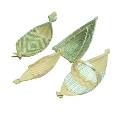 China China Factory Eco - Friendly Food Fruit Plate Bamboo Dishes Baskets for sale