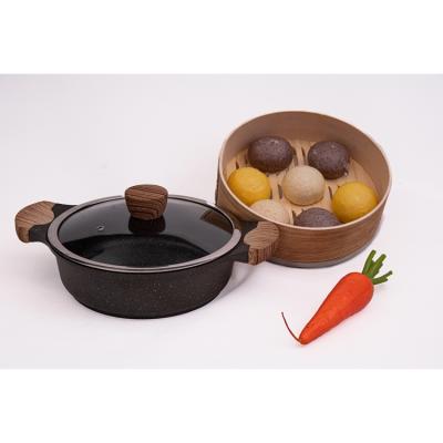 China eBay Amazon Supermarkets Sustainable Chinese Japanese Korean Hot Pot Bamboo Wooden Steamer Sets Gift for sale