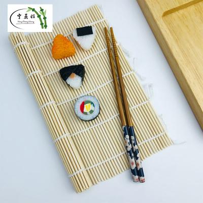 China Japan factory bamboo sushi roll sushi food rolling mat for sushi bars, picnics, supermarkets for sale