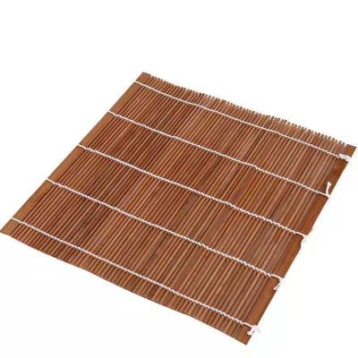 China Japan Carbonized Factory Sushi Rolling Mat Japanese Style Bamboo Rolling Sushi Food Mat Bamboo Tools For Rice for sale