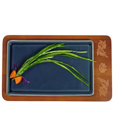 China 2021 Europe Customized Bamboo Wood Trays For Hotel Restaurants for sale