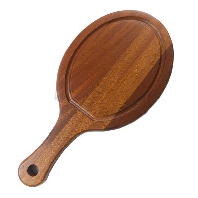 China 9.New viable hot sale product China made pure sabili high end restaurant pizza plate solid wood bread dessert dish for family use for sale