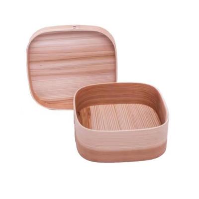 China Sustainable Wholesale Wooden Bamboo Lunch Box Bamboo Food Containers for sale