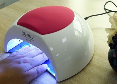 China Unique Low Heat Led Gel Nail Lamp , Electric Infrared Gel Nail Machine 365 + 405nm for sale