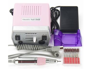 China ABS Plastic Pink Pedicure Acrylics Professional Electric Nail Drill 24*20*9.5cm for sale