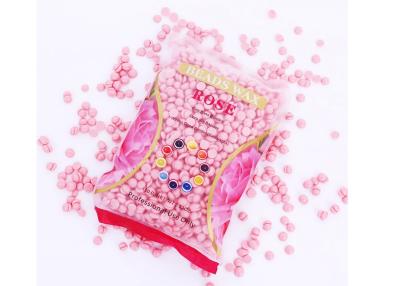 China 100g Pink Rose Flavor Hard Wax Beans Depilatory Hot Film Hard Wax Pellet Waxing Hair Removal Bean for sale