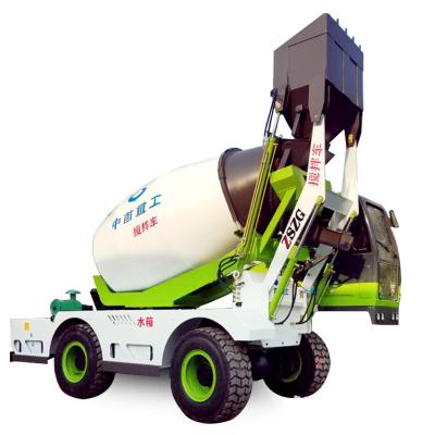 China Constrction Construction Diesel Mobile Automatic Concrete Mixer With High Quality Pump And CE for sale