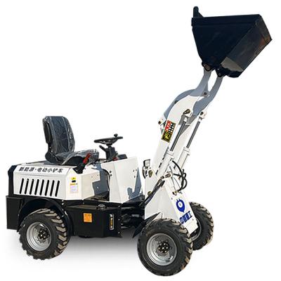 China Hotels Factory Sale 500kg Whole Load 4WD Electric Mini Wheel Loader Four Wheel Drive for sale