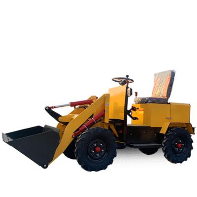 China Hotels China Brand Elevating Compact Mini Cheap Electric Front Loader Front End Battery Wheel Loader for sale