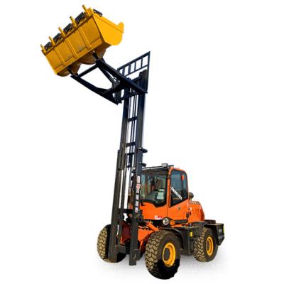 China Hotels all terrain off-road forklift factory direct sales for sale