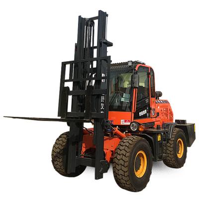 China Hotels Loader Rough Terrain Front Forklift for sale