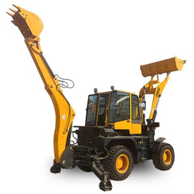 China Hot Sale Hotel Factory 4x4 Mini Small Tractor With Front End Loader Backhoe Loader For Sale for sale