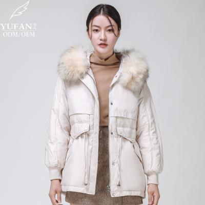 China YuFan Breathable Light Weight 90 Women's Ultralight Duck Down Jacket Custom Windproof Down Jacket Female With Hood for sale