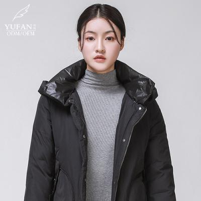 China YuFan High Quality Breathable Down Jacket Quilted Windprooff Duck Down Jacket Simplicity Down Casual Clothes Fleece Jacket For Women for sale