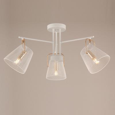 China Adjustable White Kids Bedroom Vintage Color Shades Metal Heads Ceiling Hanging Pendant Lamp for sale