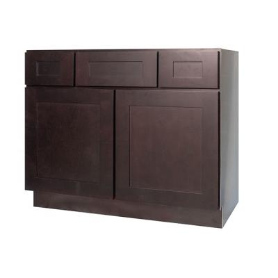 China Cheap Modern Bathroom Vanity Cabinet Solid Wood Modern Style From China Factory for sale