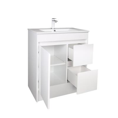 China Modern Most Affordable Ready Made Solid Wood Bathroom Cabinet Luxury Design for sale