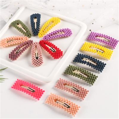 China Ctue Simple Design Metal Snap Hair Clips Pack Colorful Hairpins For Kids Girls Wome for sale