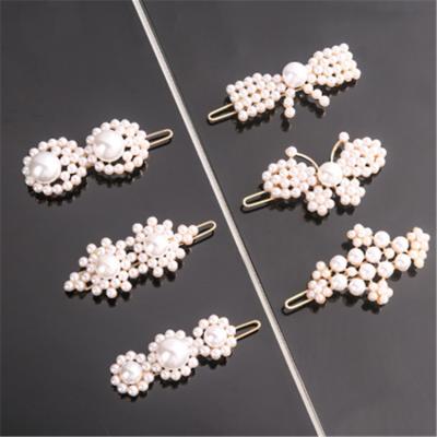 China Best Price Ctue Fashion Jewelry Hot Sale Europe America Online Style Pearl Hair Clip Popular Hair Clip for sale