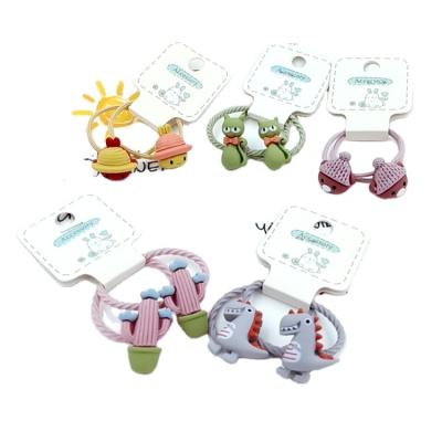 China Cartoon hair child cute girl fashion Korean version with link hair accessories hair ring for sale