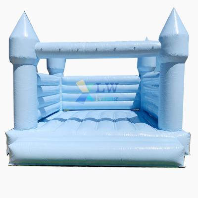 China Indoor Inflatable Games Bounce House Kids Party Inflatable Bouncy Castle Jumper Bounce Blue Earth for sale