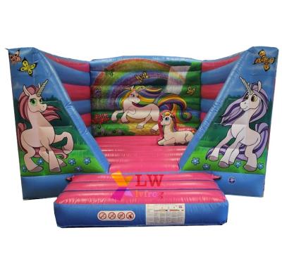 China 2021 Indoor Inflatable Hot Selling Bounce House Unicorn Bouncer Bouncy Castle For Kids for sale