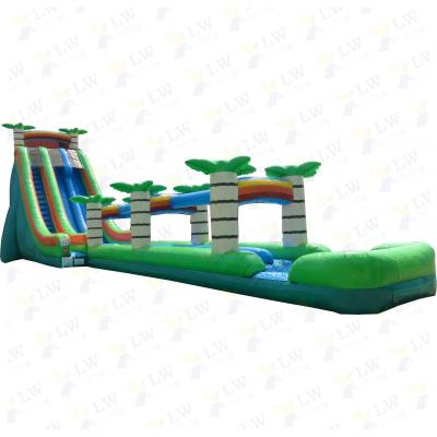 China Indoor Inflatable Games 22' Double Lane Tropical Water Slide For Sale for sale