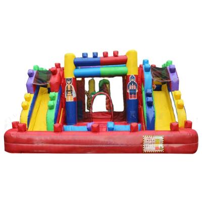 China New Bounce House Indoor Inflatable Water Slide Backyard Inflatable Games Water Slide With Pool for sale