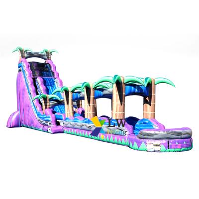 China Cheap Indoor Commercial Inflatable PVC Material Slide Inflatable Water Games Slide With Pool On Hot Sale for sale