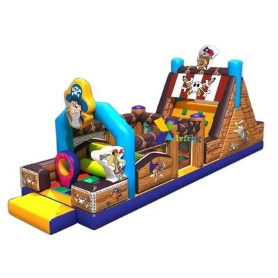 China Indoor Fun Pirate Treasure Island Inflatable Kids Games Inflatable Obstacle Course For Kids for sale