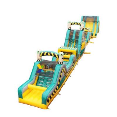 China New Rental Indoor Inflatable Games Adrenaline Racing Obstacle Course Inflatable Equipment Party for sale