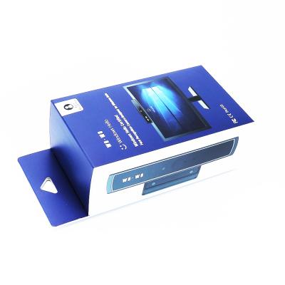 China Recycled Materials OEM & ODM Accept Custom Design Paperboard Electronics Packaging Box With Handle For Wholesale for sale