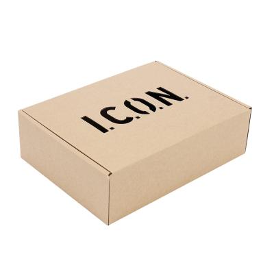 China Custom Luxury Design Brown Materials Competitive Price Kraft Recycled Paper Gift Box for sale