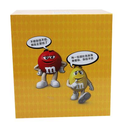 China Custom Fordable Materials Logo Yellow Catoon Shipping Boxes RSC Boxes For Packiging for sale