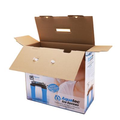 China China Supplier Cardboard Folding Recycled Paper Flatbed Materials Take Away Package Gift Packing Box With Handle for sale