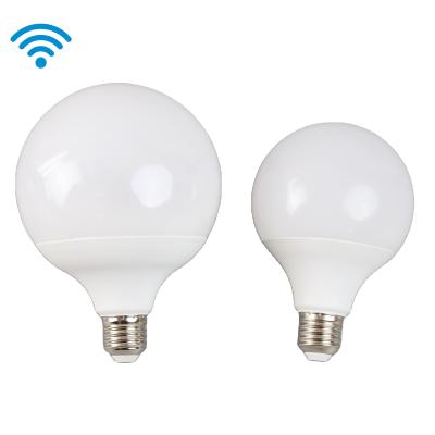 China Aluminum+PC WiFi Light Voice Control Smart Home LED Energy Saving Smart Bulb 16 Million Color Shades App RGB LED Remote Control Smart Lights for sale