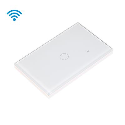 China Glass+Tuya Smart Glass Smart Life Touch Switch PC Brazil Wall Wifi LED Light Key Remote Electric Switches for sale