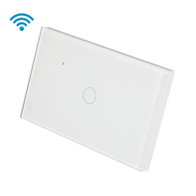 China Glass+Brazil Tuya Glass Wifi Light Touch Remote Wall Switches Alexa Google Home Smart Life Wall Switch Wifi PC Smart Touch Switch for sale