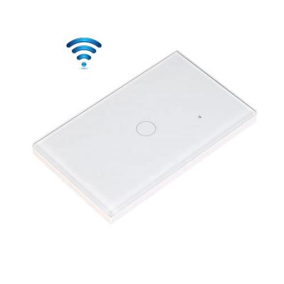 China New Arrival Brazil Wall 1 Strip Touch Switch Wifi Tuya Glass + Smart PC Glass Remote Switch Brazil for sale