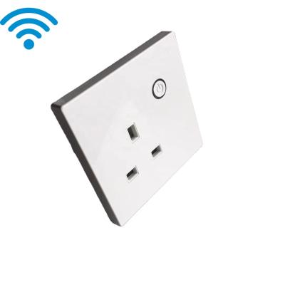 China Smart WiFi Wall Socket 16A Tuya Smart Lifetime Smart Home Power Outlet Residential / Multi-Purpose UK Standard Socket for sale