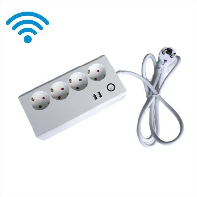 China Smart Industrial German Standard Power Strip Extension Cord Multi Power Strip European Standard Electrical Outlet for sale