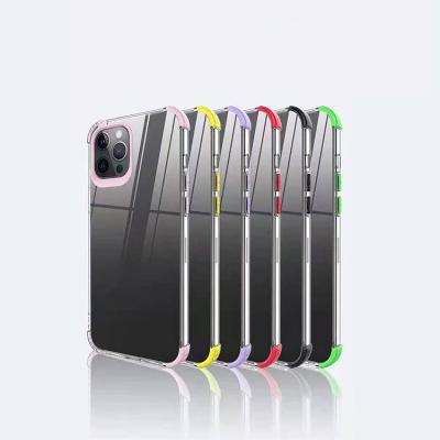 China Factory Directly Selling Double Color Shockproof Dropproof Transparent Shell Protective Case For iPhone 12 Pro Max for sale