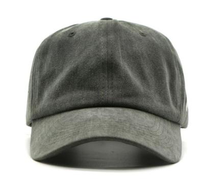 China Fashion Washed Cotton Baseball Cap , Custom Raised Promotional Baseball Hats for sale